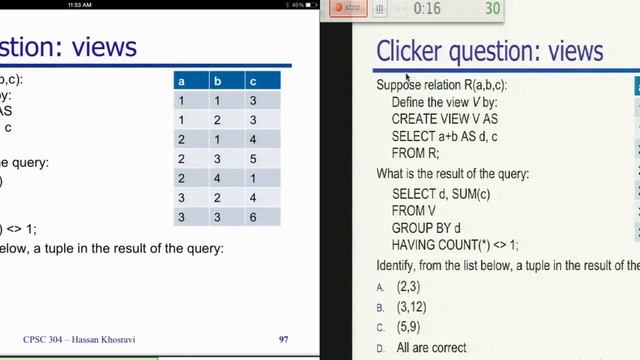 Introduction to relational database systems, lecture 9-2: SQL (views, outer join) смотреть онлайн