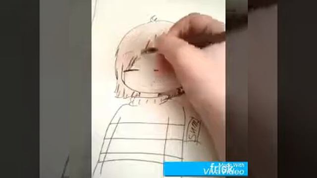 Рисуем Undertale (frisk)