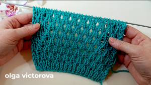 АЖУРНЫЙ УЗОР СПИЦАМИ 5 Вязание Узоры спицами