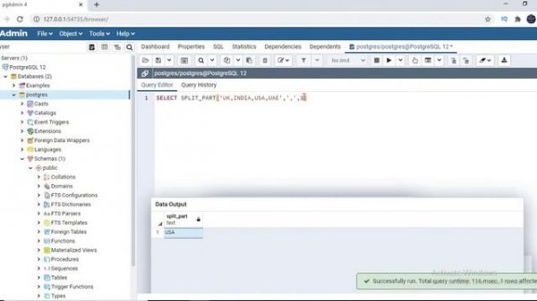 Postgresql Tutorials | Split_Part in Postgresql | postgresql string split examples