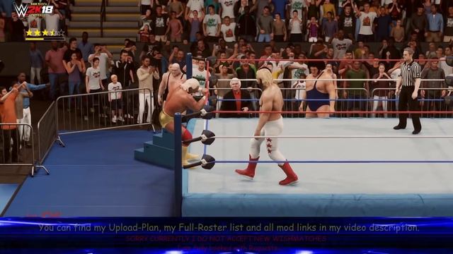 WWE2K18 GAMEPLAY: Big John Studd VS. Hulk Hogan [incl. Mods] смотреть онлайн