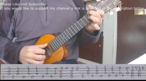 Golden Brown Fingerstyle Ukulele Tutorial with Tab