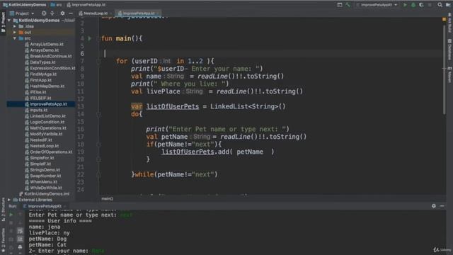 #7.7 Improve code quality in Kotlin смотреть онлайн