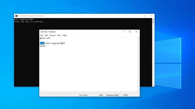 (CMD) - COMO CREAR UN ARCHIVO Bat | Ejecuta comandos de forma automatizado смотреть онлайн