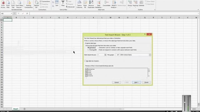 How to import data from a text file in Microsoft Excel 2013 смотреть онлайн