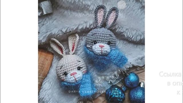 МК по вязанию амигуруми Новогодний Шар Зайка крючком. Автор: Дарья Неустроева смотреть онлайн