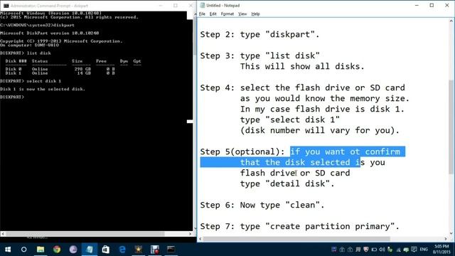 Remove partition from USB Flash or SD Card смотреть онлайн