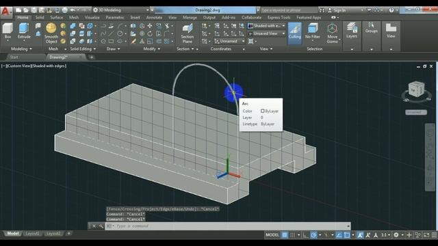 AutoCAD 2019 3D Tutorial for Beginners. смотреть онлайн
