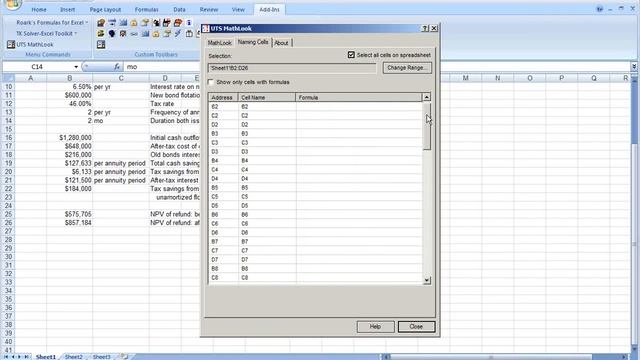 MathLook For Excel - Formulas