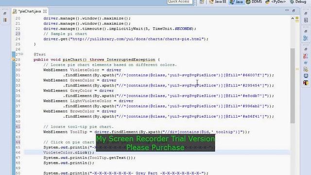 How to test Pie Chart using selenium Webdriver смотреть онлайн