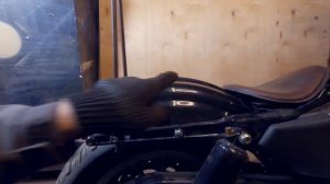 Сисибар на харлей из ржавой арматуры