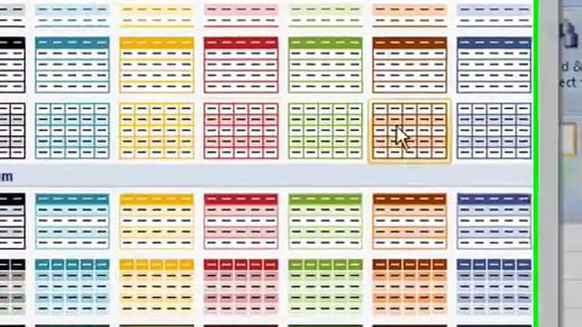 Set a Default Table Style in Excel 2007 смотреть онлайн
