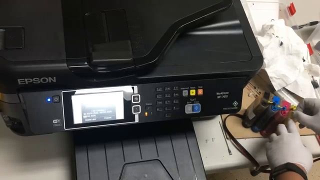 Epson WorkForce WF-7610: fix Cartridge Not Recognized & Print Blank Pages смотреть онлайн