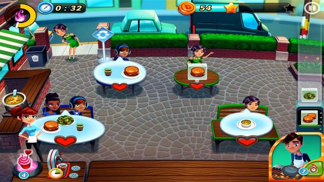 Diner DASH Town - Gameplay Walkthrough #3 - New Outfit (iOS) смотреть онлайн