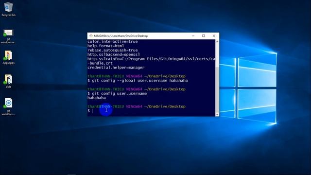Git - 04: Thiết lập username, email, password cho git смотреть онлайн