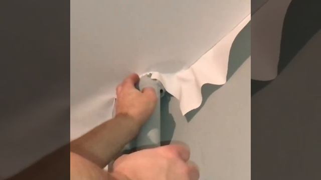 Обход труб отопления на тканевом натяжном потолке смотреть онлайн