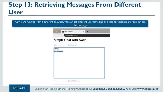 Real-time Chat Application Using Node.js & Socket IO | Node.js Training | Edureka | Web Dev Rewind- смотреть онлайн