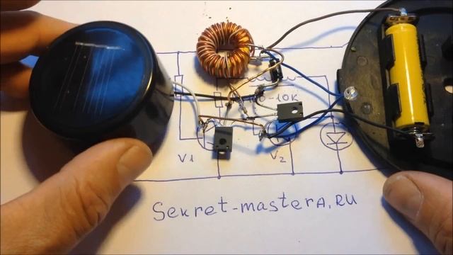 Как сделать электронику садового фонаря на солнечной батарее своими руками. Электронные поделки смотреть онлайн