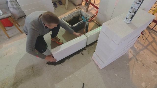 Перегородка из газобетона на клей-пену. Своими руками смотреть онлайн