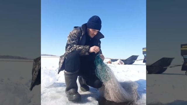Установка сетей под Лёд. смотреть онлайн