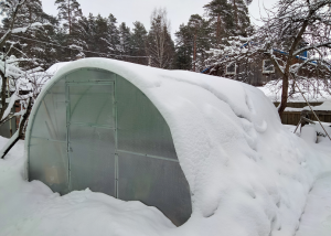 КАК СБРОСИТЬ СНЕГ С ТЕПЛИЦЫ ЗА 5 МИНУТ. ЛАЙФХАК