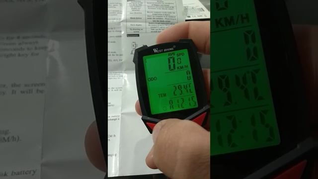 Configuración Velocímetro West Biking