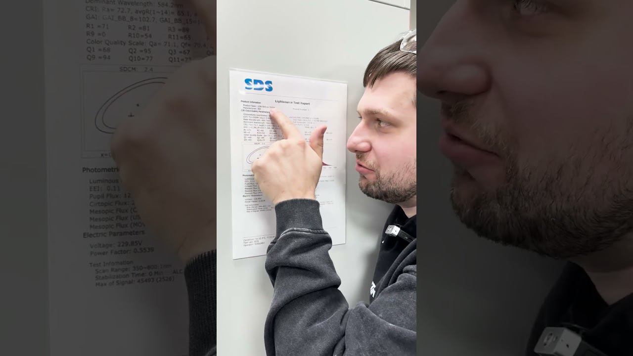 Это спектрорадиометр. Смотрите, как его тестирует Артем.