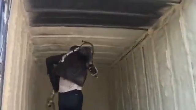 Утепление ППУ фургона (пенополиуретаном). Часть 2 - Утепление потолка