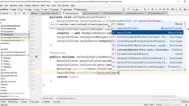 SearchView in android using recyclerview 2020 | Filter recyclerview with searchview смотреть онлайн