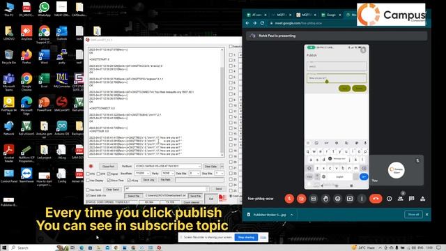 Publish and Subscribe data by MQTT PROTOCOL | using Mosquitto server | SimCom | 4g module | A7672S смотреть онлайн