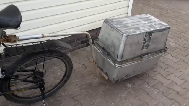 Одноколёсный велоприцеп. смотреть онлайн