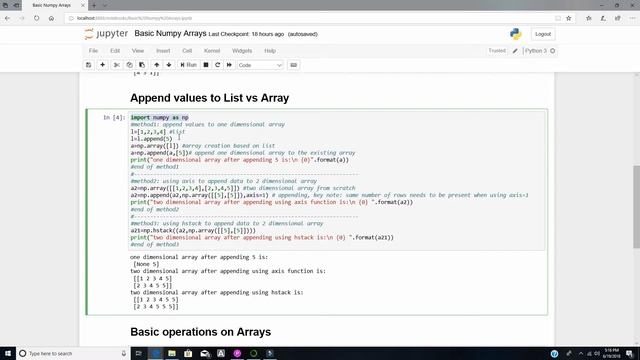 Python Numpy Array смотреть онлайн