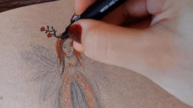 How to draw fairy ?| Paint With me | Fairytale Character process |Drawing Mythical | pencil artwork смотреть онлайн
