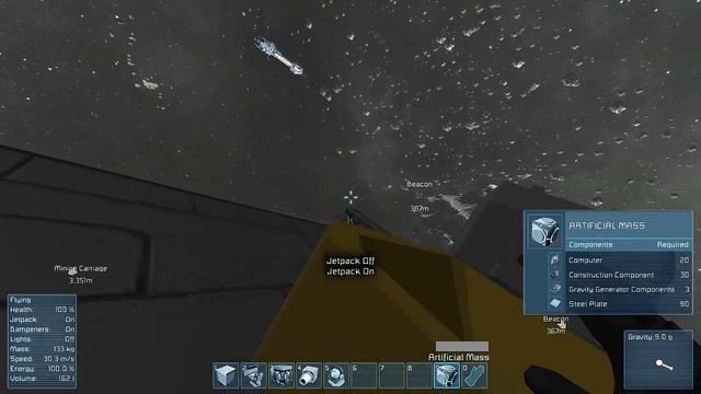 Space Engineers Funny Moments - Ore Cannon and Gravity Propulsion Ships смотреть онлайн