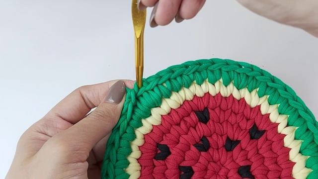 Мастер класс Сумочка Арбуз крючком/Crochet Watermelon bag Video tutorial смотреть онлайн