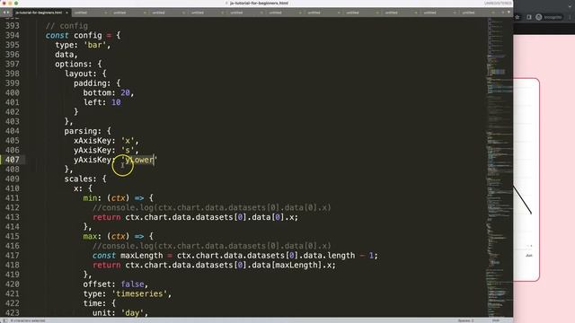 How to Create Custom Candlestick Chart In Chart JS Part 26 смотреть онлайн