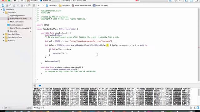 Türkçe Swift Programlama - Swift 2 ile Uzaktan Veri Çekme (Json) смотреть онлайн
