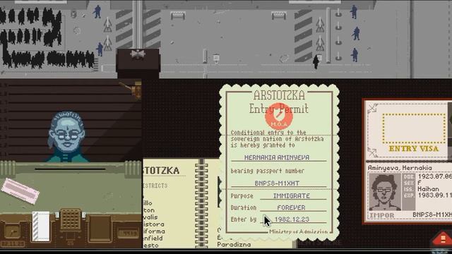 GAME KNOWS MY REAL NAME Papers,please #3 | Commentary | Gameplay смотреть онлайн