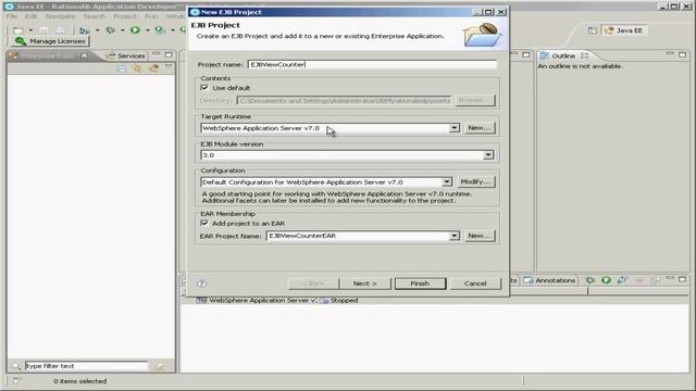 Crash Course In Enterprise JavaBeans 3 - Part 2: Creating The Enterprise JavaBean Project