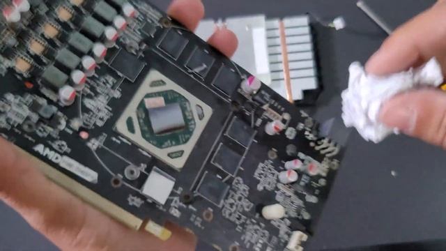 Como Trocar Pasta Termica da RX 580 2048SP comprada no Aliexpress смотреть онлайн