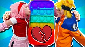 POP IT РАЗРУШИЛА НАШУ ЛЮБОВЬ! НАРУТО против ПОП ИТ! Аниме в реальной жизни!