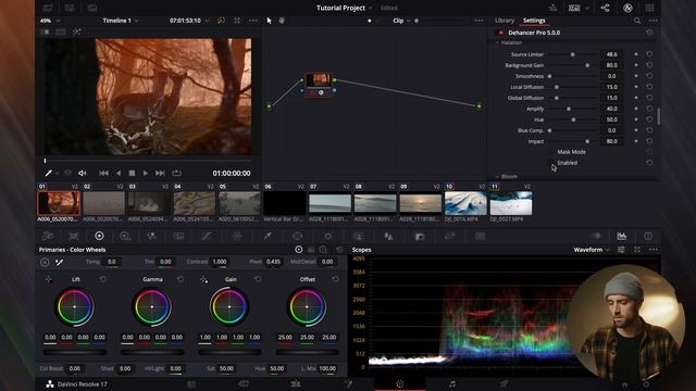 DEHANCER for DaVinci Resolve 17 - A Great Plugin! смотреть онлайн