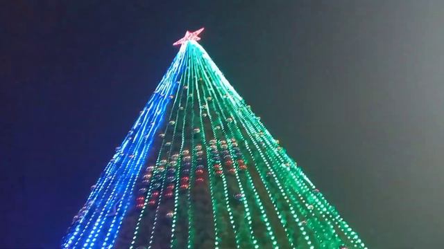 Первое видео, которое снял папа! Я возле главной ёлки Луганска! смотреть онлайн