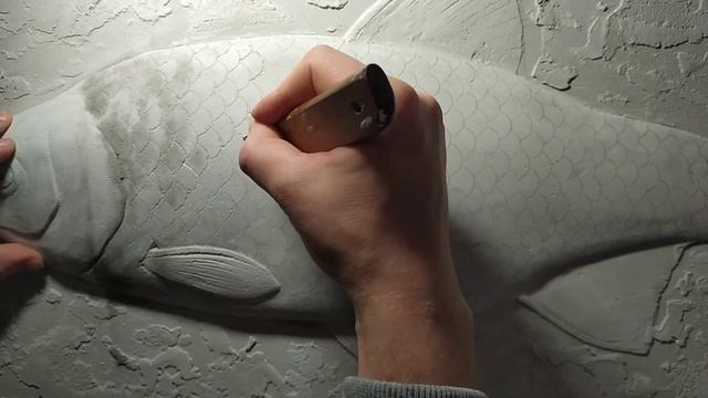 ЛЕПКА рыбы своими руками, барельеф смотреть онлайн