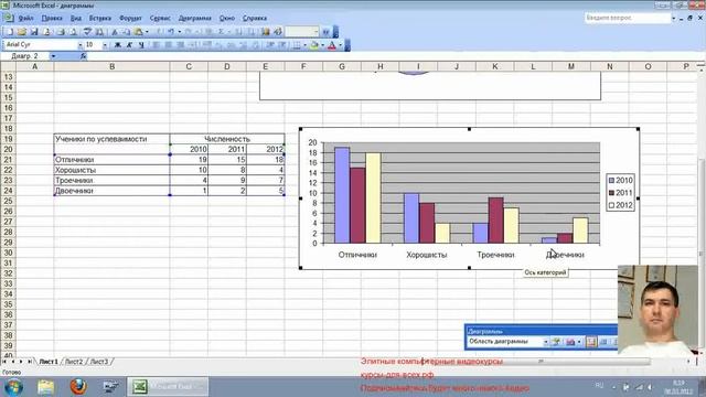 Диаграммы EXCEL new смотреть онлайн
