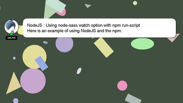 NodeJS : Using node-sass watch option with npm run-script смотреть онлайн