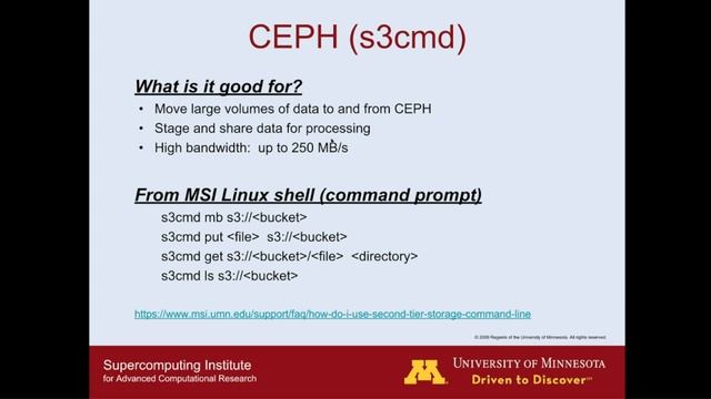 MSI Tutorial: Data Storage Systems and Data Analysis for Research смотреть онлайн