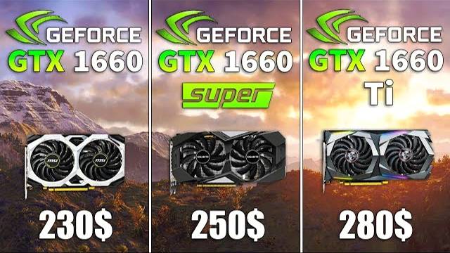 GTX 1660 vs GTX 1660 SUPER vs GTX 1660 Ti Test in 9 Games смотреть онлайн