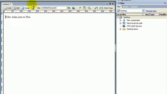 aula 22 java ee Dando uma geral no Dreamweaver смотреть онлайн