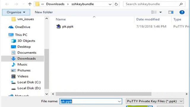 Steps for connecting oracle cloud environment through putty смотреть онлайн